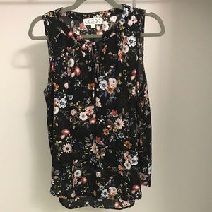 Pink Rose Sleeveless Top